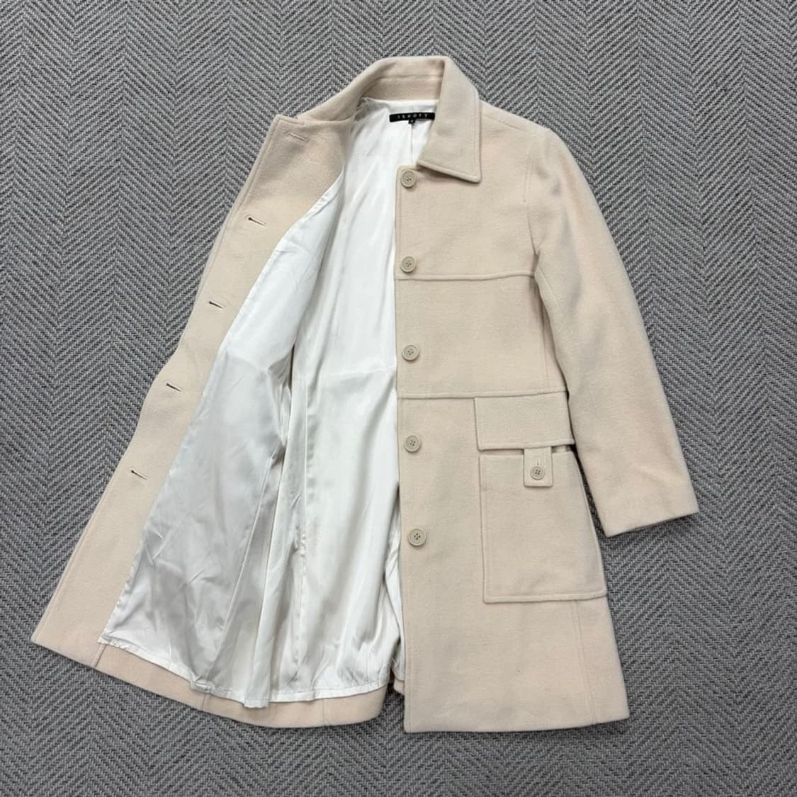 띠어리 울 캐시미어 싱글코트 v1977 상품이미지5