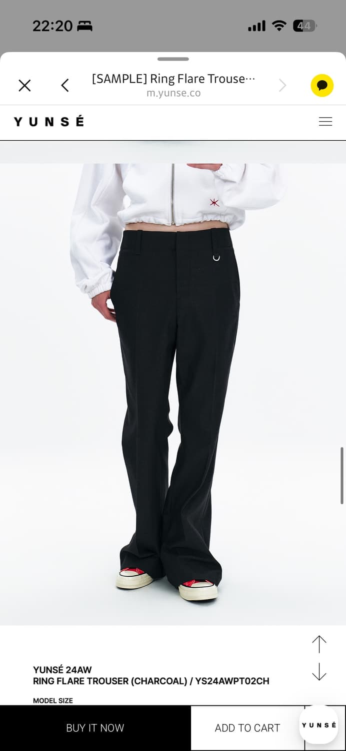 윤세 슬랙스 차콜색 상품이미지4