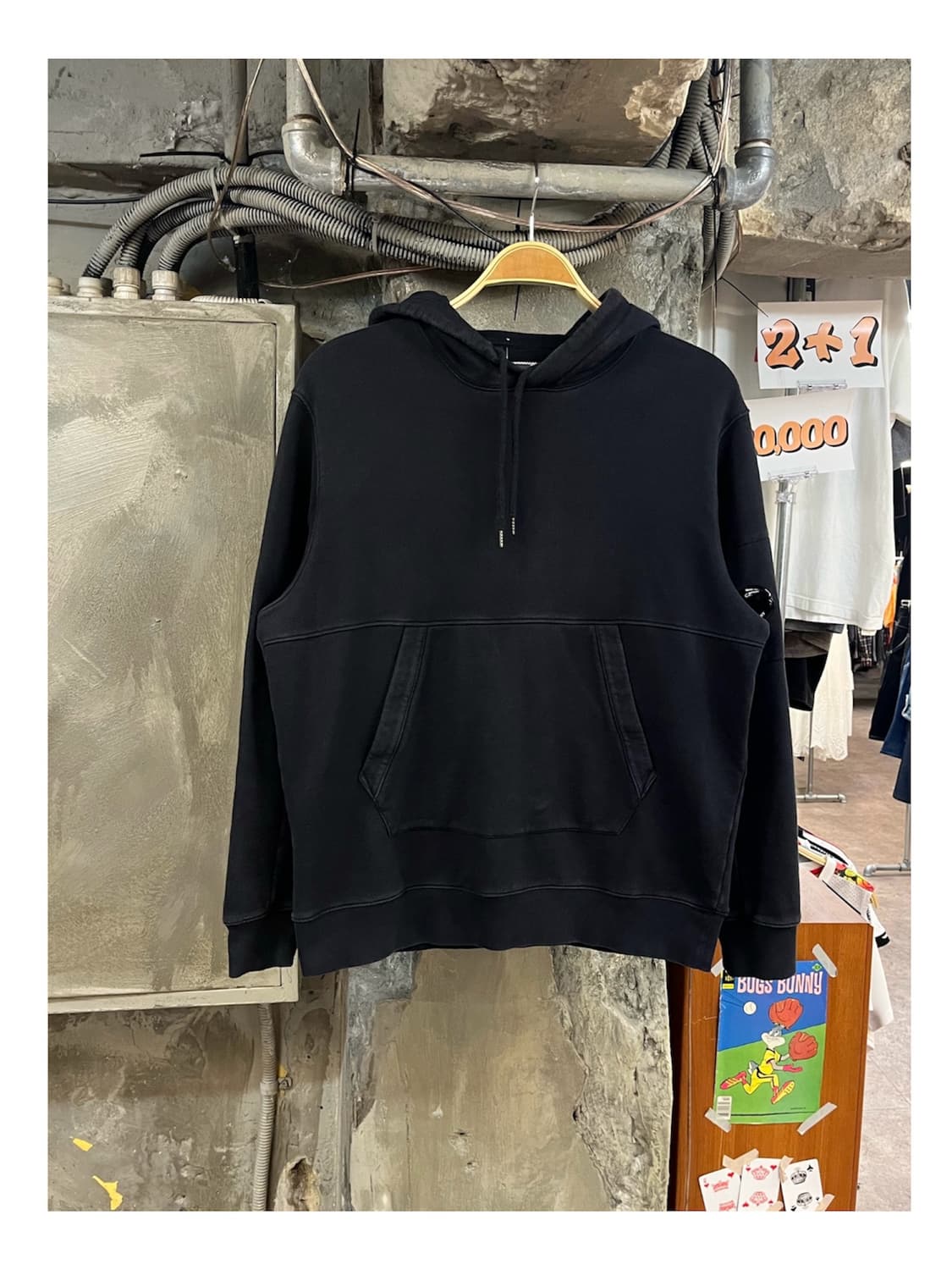 씨피컴퍼니 후드티 블랙 XL #csz3937 상품이미지1