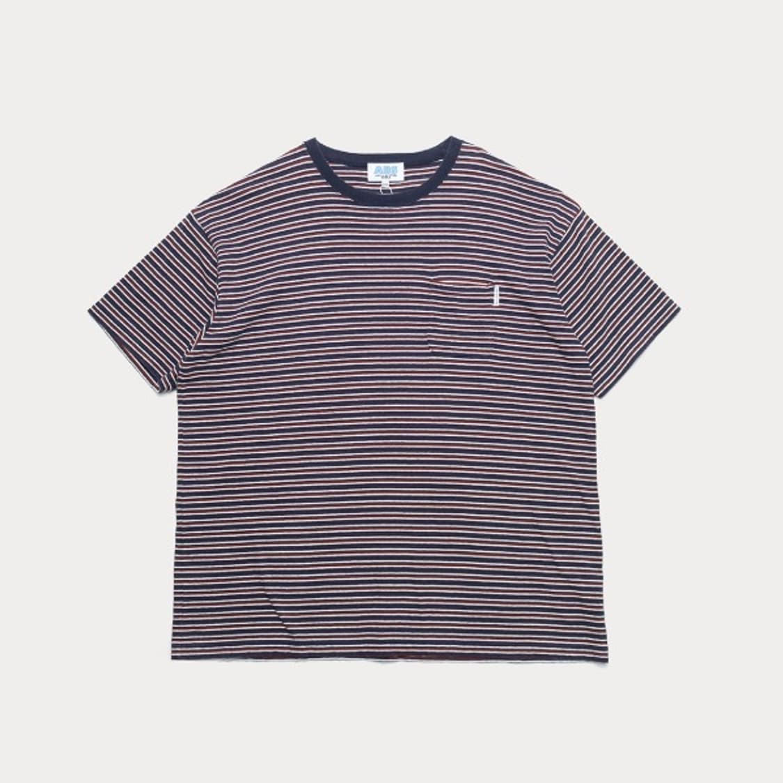 APPLE BUTTER STORE stripe pocket T  상품이미지1