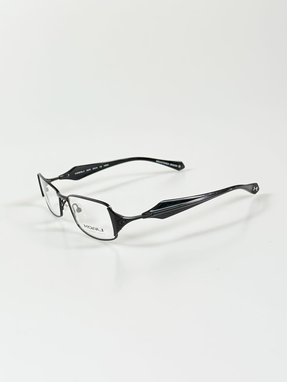 프랑스제 KOALI by Morel 블랙 슬림 스퀘어 빈티지 안경 상품이미지3