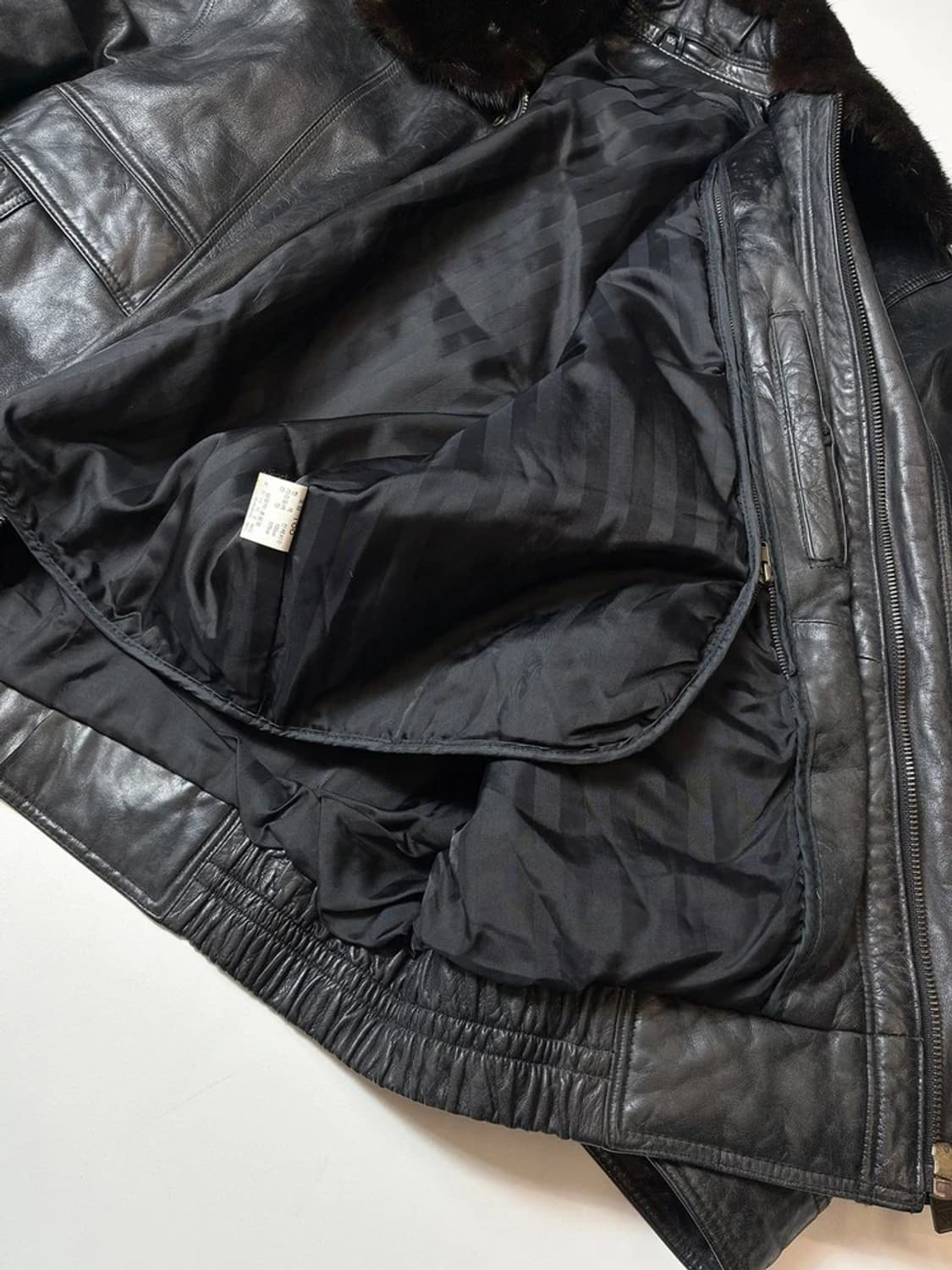 Selected 90's 봄버 가죽 항공 자켓 PN8472 상품이미지7