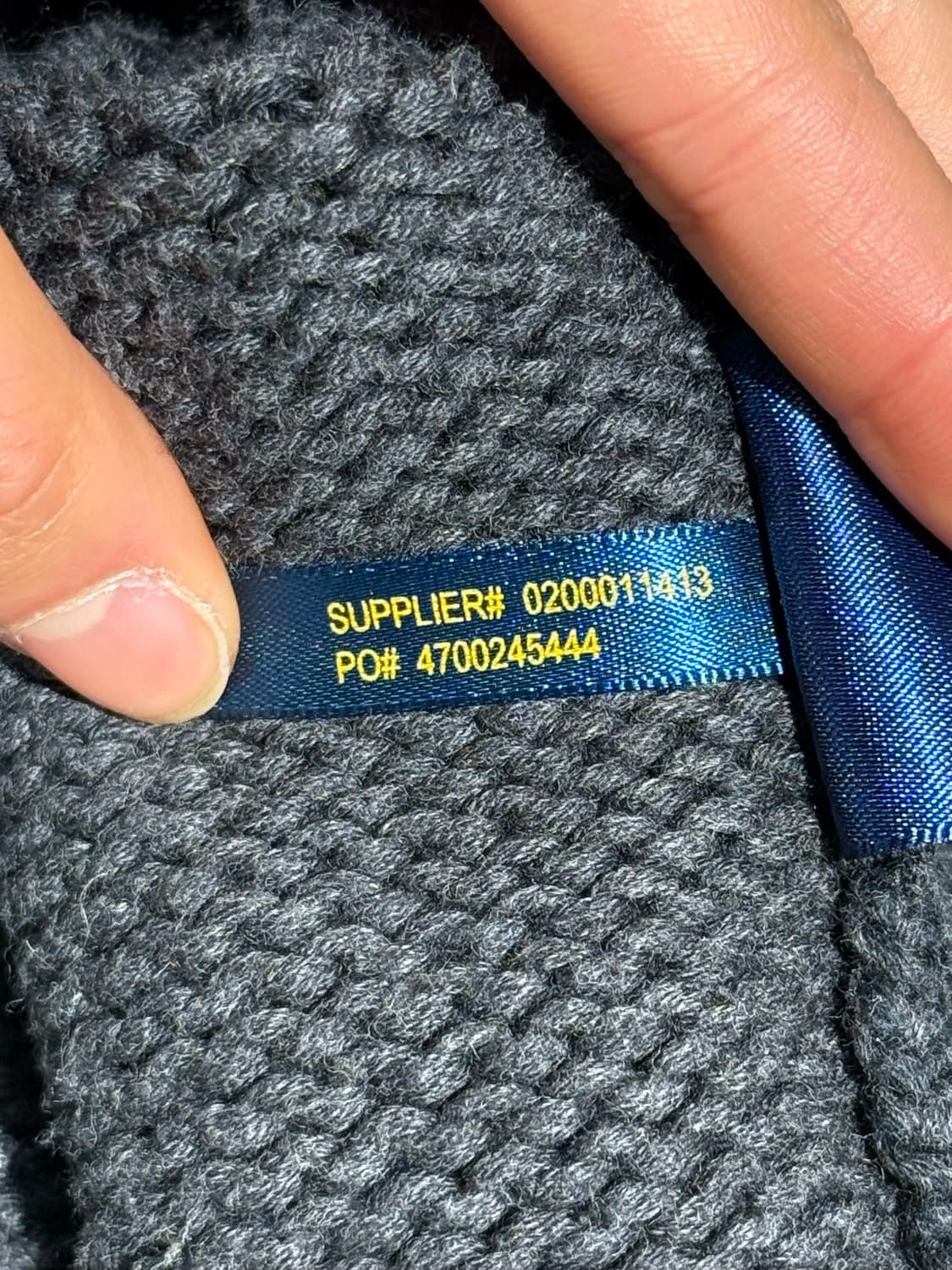 폴로 랄프로렌 차콜 인디언 패치 숄카라 니트 가디건 상품이미지10