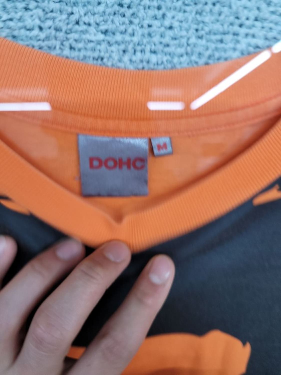 DOHC 빈티지 프린팅 오렌지 반팔티 M 상품이미지6