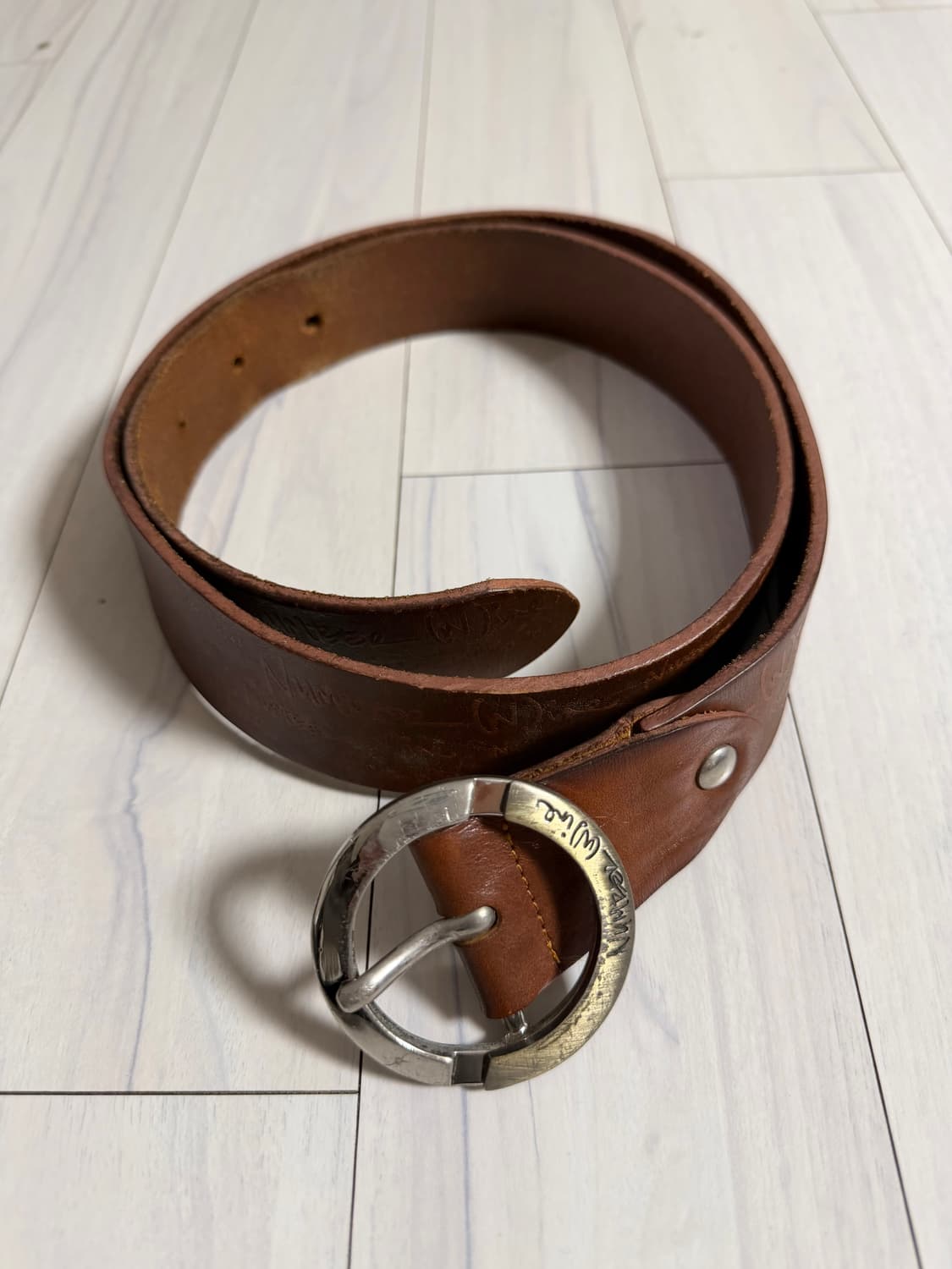 [os] 넘버나인 가죽벨트 상품이미지1