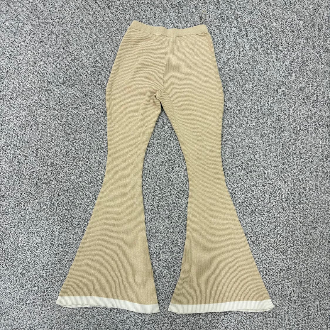 실측 캐시미어 플레어 부츠컷 바지 레깅스 0317J 상품이미지1