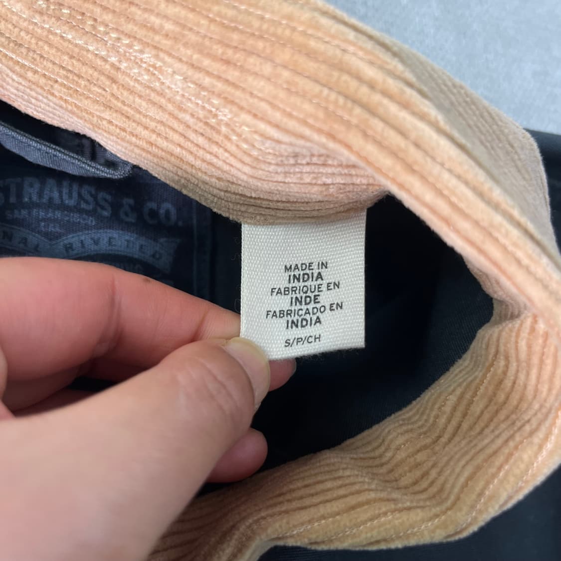 100 리바이스 코듀로이 카라 초어 자켓 상품이미지4