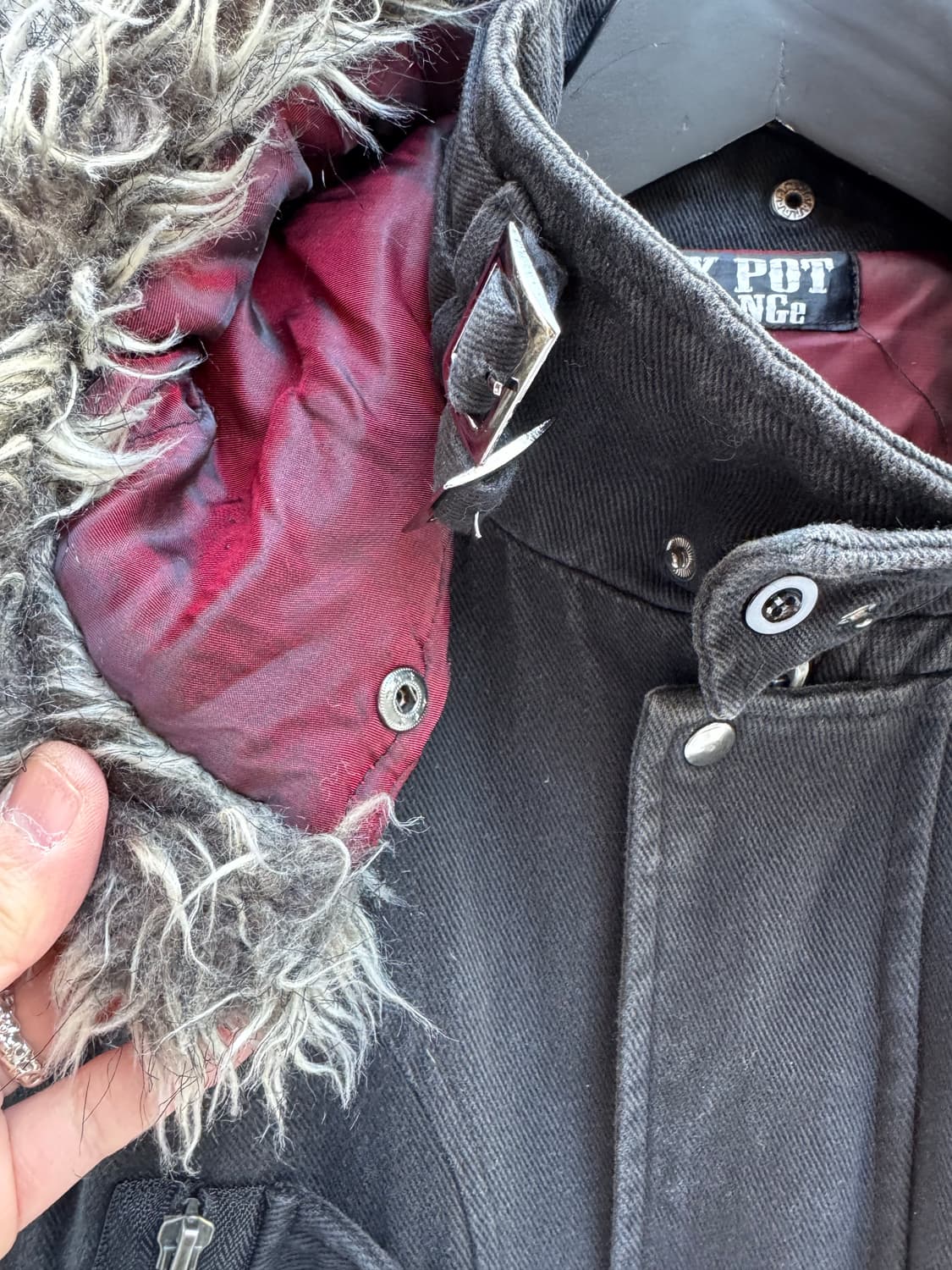 sexpot revenge 고딕 펑크 퍼 후드 자켓  상품이미지6