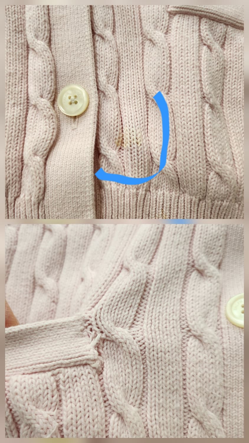 폴로랄프로렌 케이블가디건 (M 상품이미지10