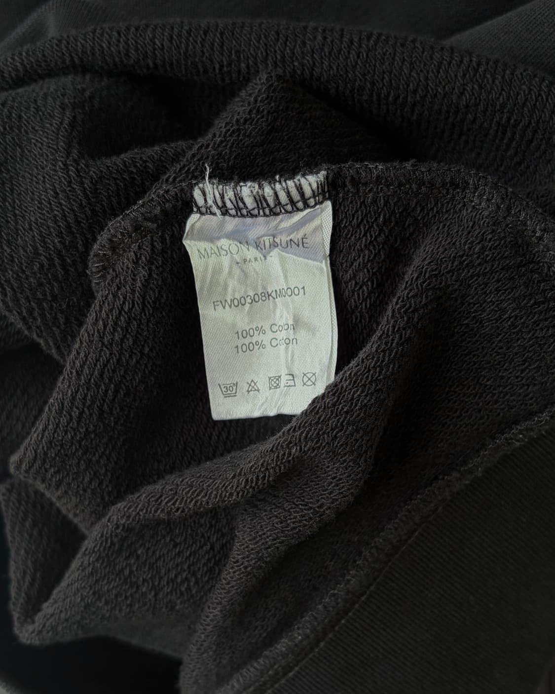 [L]메종 키츠네 트리컬러 폭스 패치 맨투맨 black 상품이미지8
