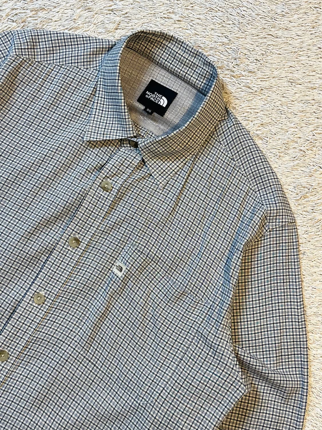 노스페이스 올드스쿨 원포켓 패치로고 체크셔츠 상품이미지2