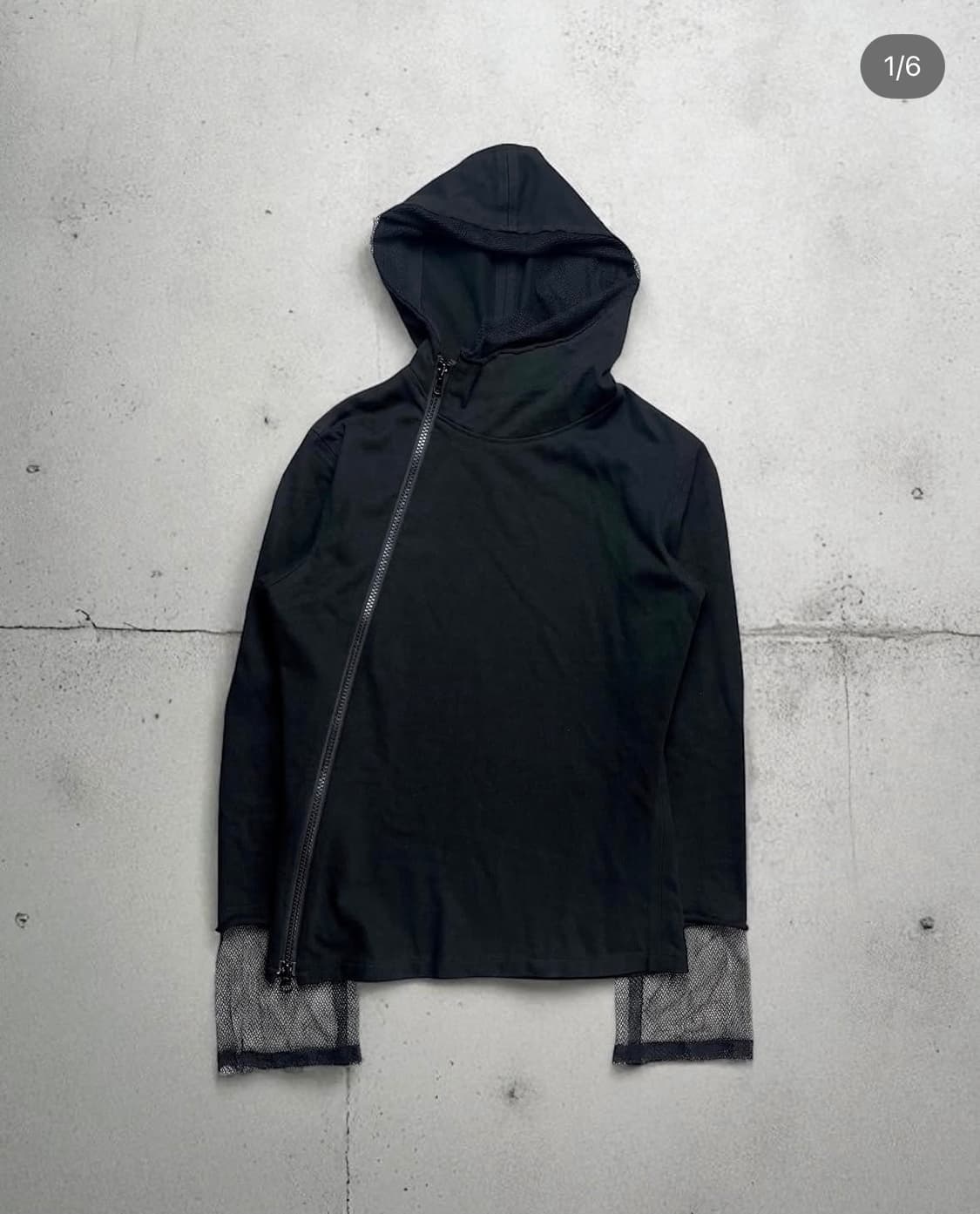 Yohji Yamamoto 1998 Diagonal Zip Hoodie 상품이미지1