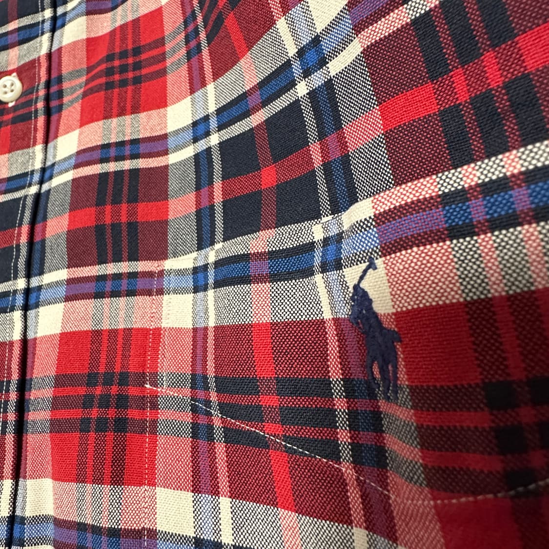 POLO RALPH LAUREN big shirt check red 상품이미지3