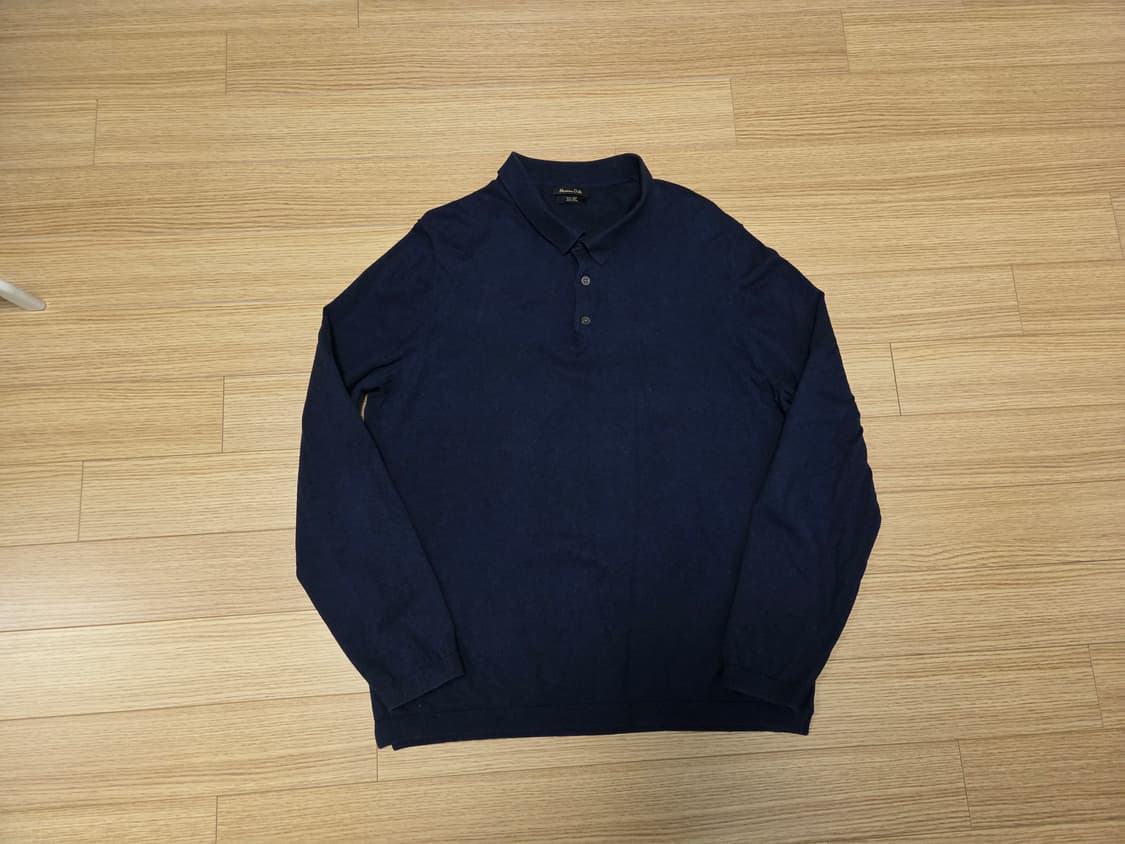 마시모뚜띠 코튼 실크  카라넥  폴로 니트 상품이미지2