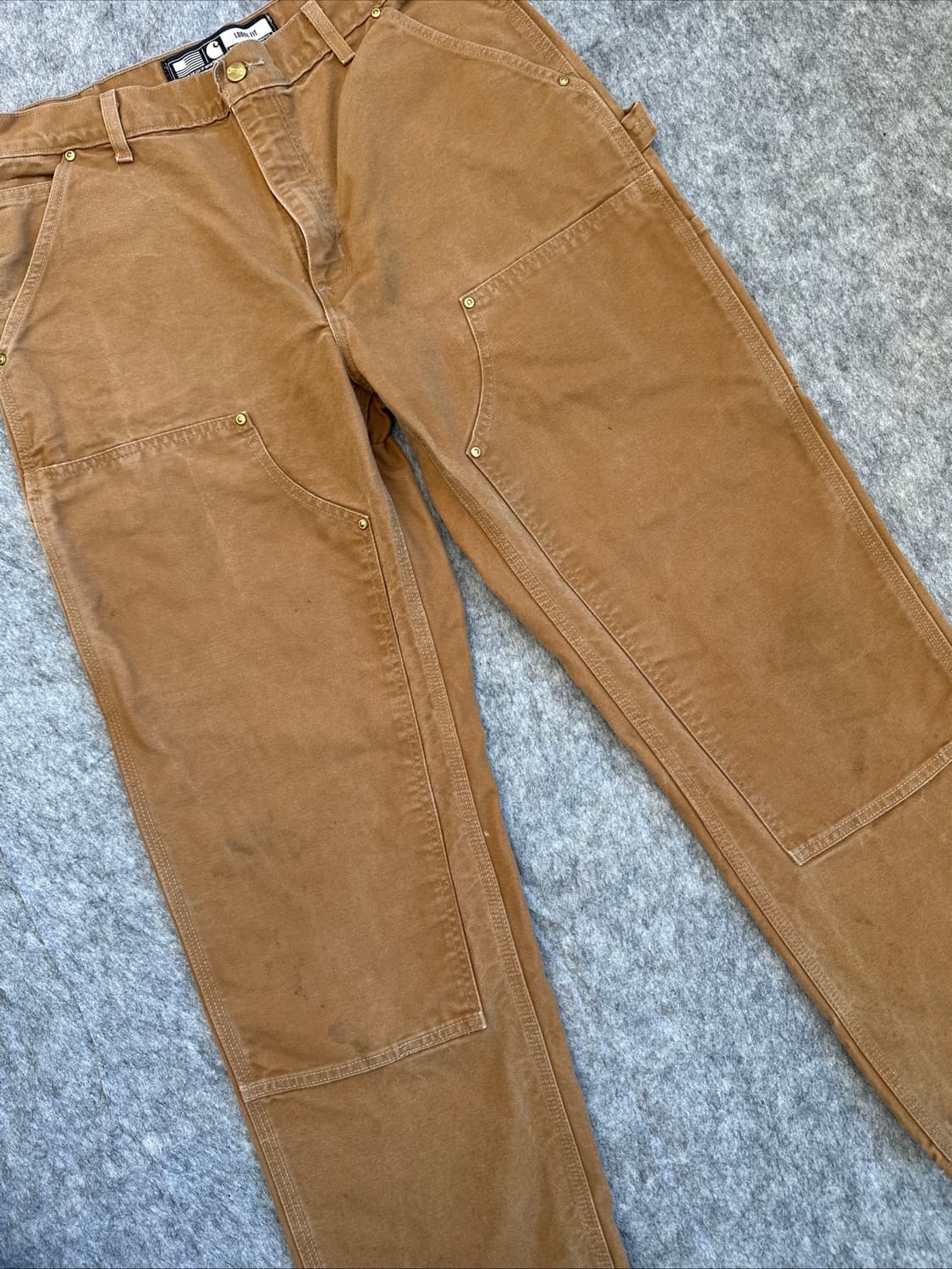 칼하트 B01 더블니 브라운 34X30 상품이미지2