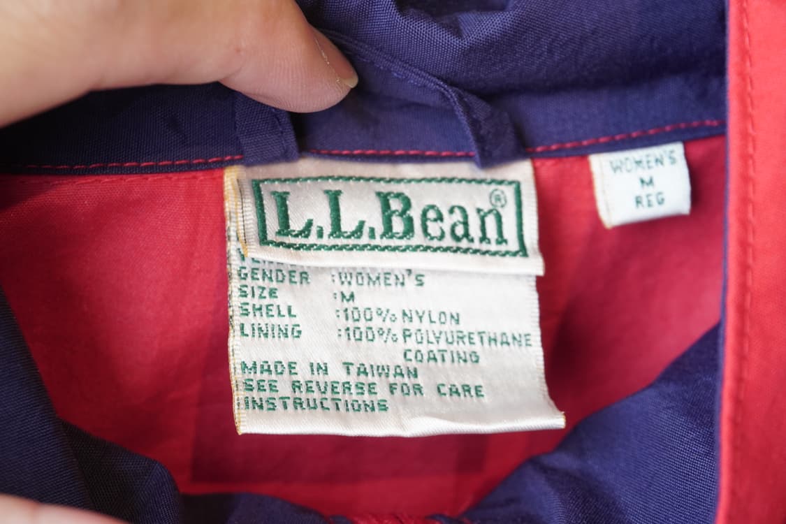 엘엘빈 레드 바람막이 자켓 L.L.Bean 상품이미지10