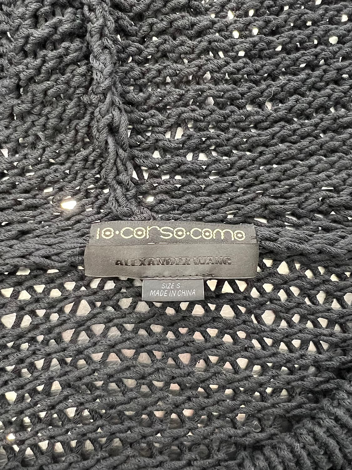 알렉산더 왕 블랙 앤 블루 컬러 블록 청키 후디 니트 스웨터 상품이미지7