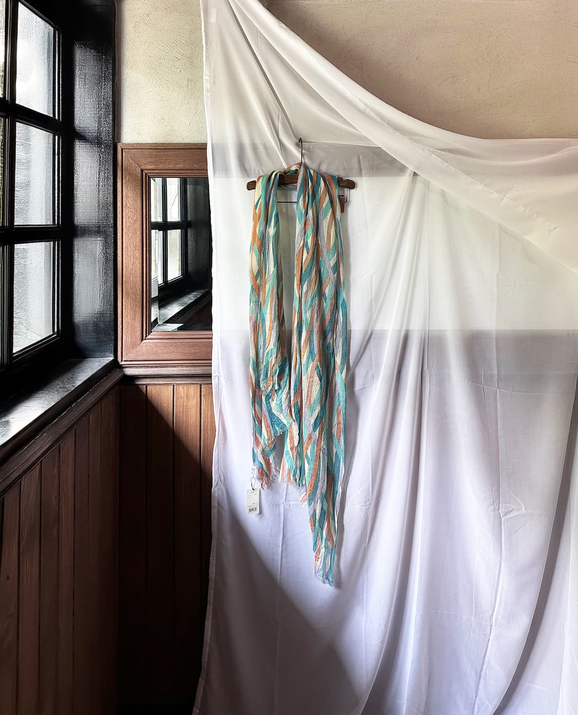 JPV orange&green sheer scarf 상품이미지5