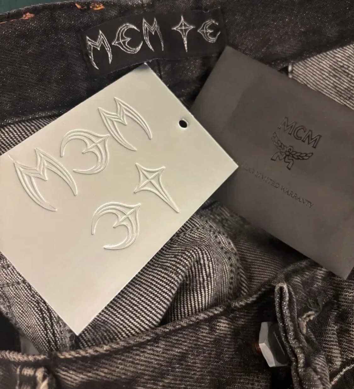 떠그클럽 X MCM zip denim pants 상품이미지2