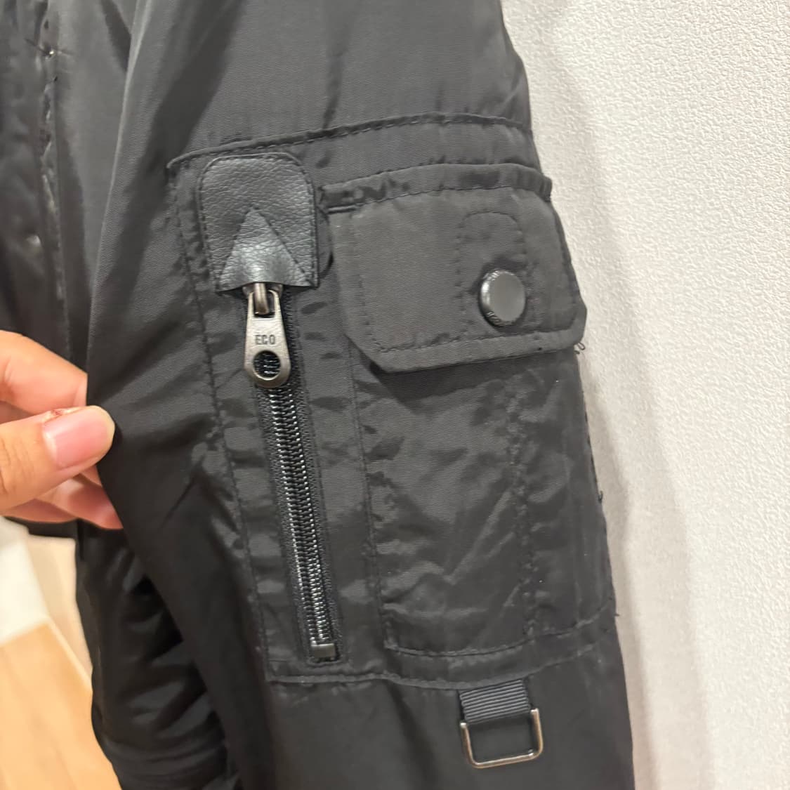 ecolier 덕다운 패딩 170 블랙 상품이미지4