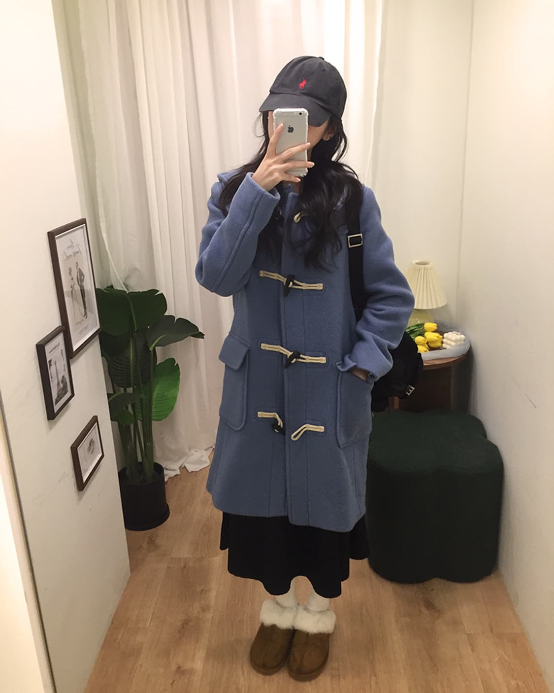 여성 유니클로 더블 떡볶이코트 95 상품이미지3