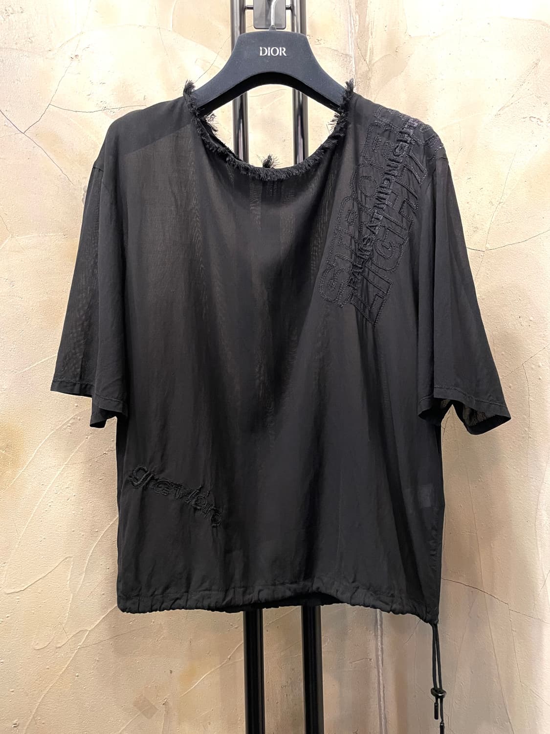 타임 시스루 반팔 블라우스 55~66 상품이미지2