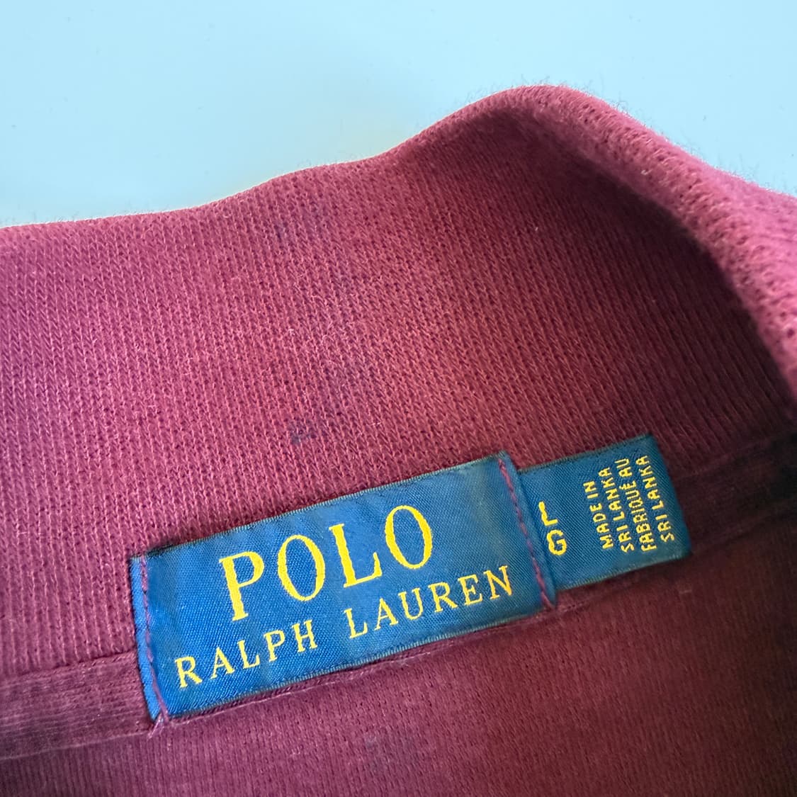 Polo  폴로 랄프로렌 버건디 폴로베어 하프집업 니트  상품이미지5