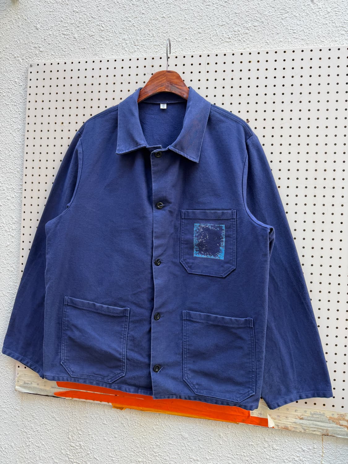 OLD EURO NAVY BLUE FRENCH WORK 프렌치워크자켓 상품이미지4