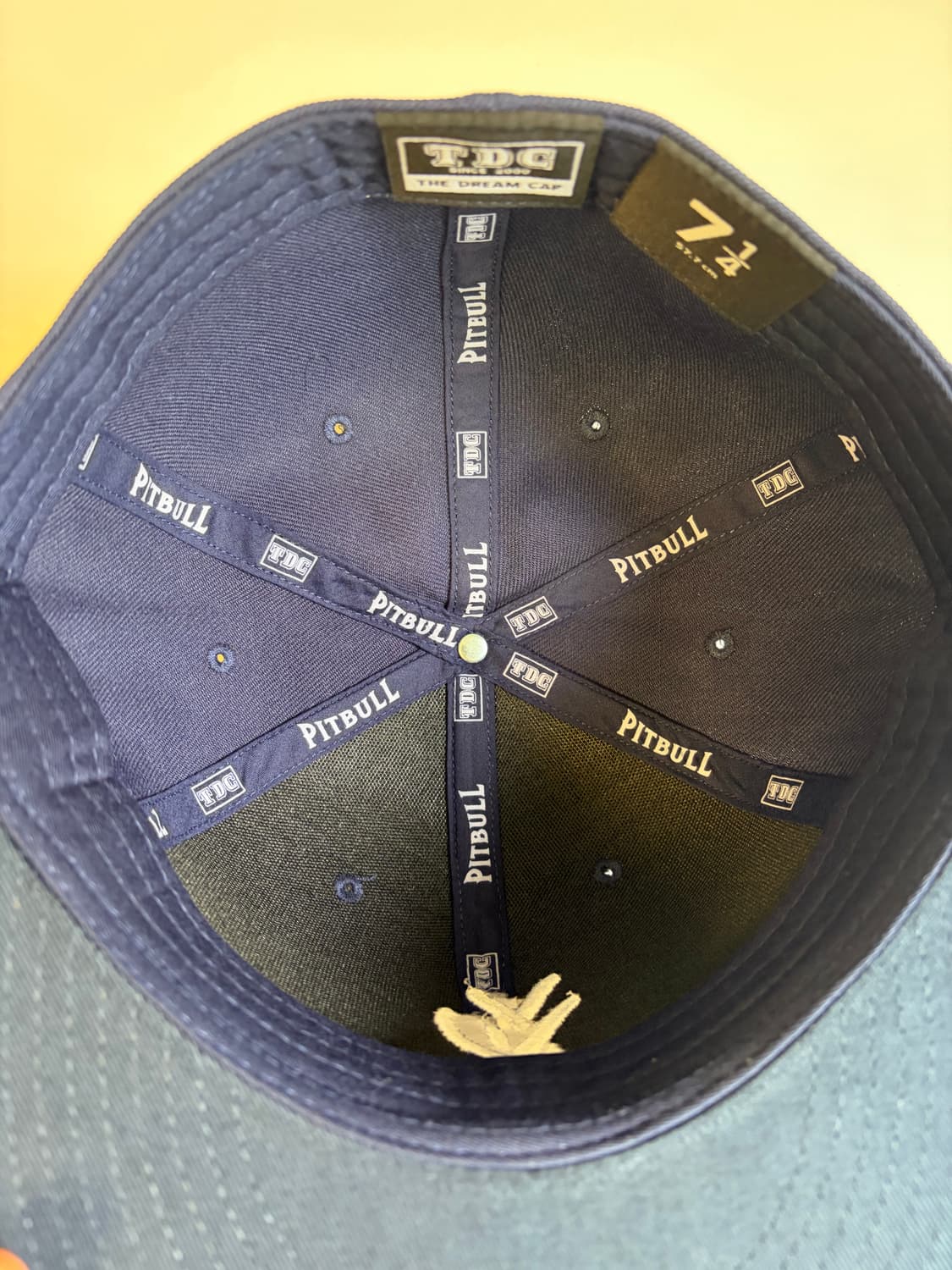 [7 1/4] YVL HAT WHITE ON NAVY (네이비) 상품이미지4
