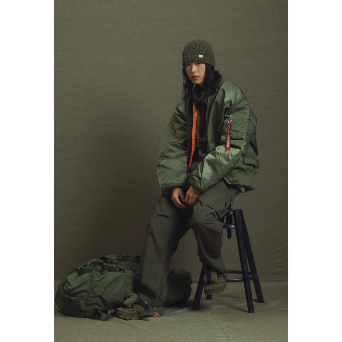 [택포]알파인더스트리 L-2B 루즈핏 세이지 그린 XL 상품이미지7