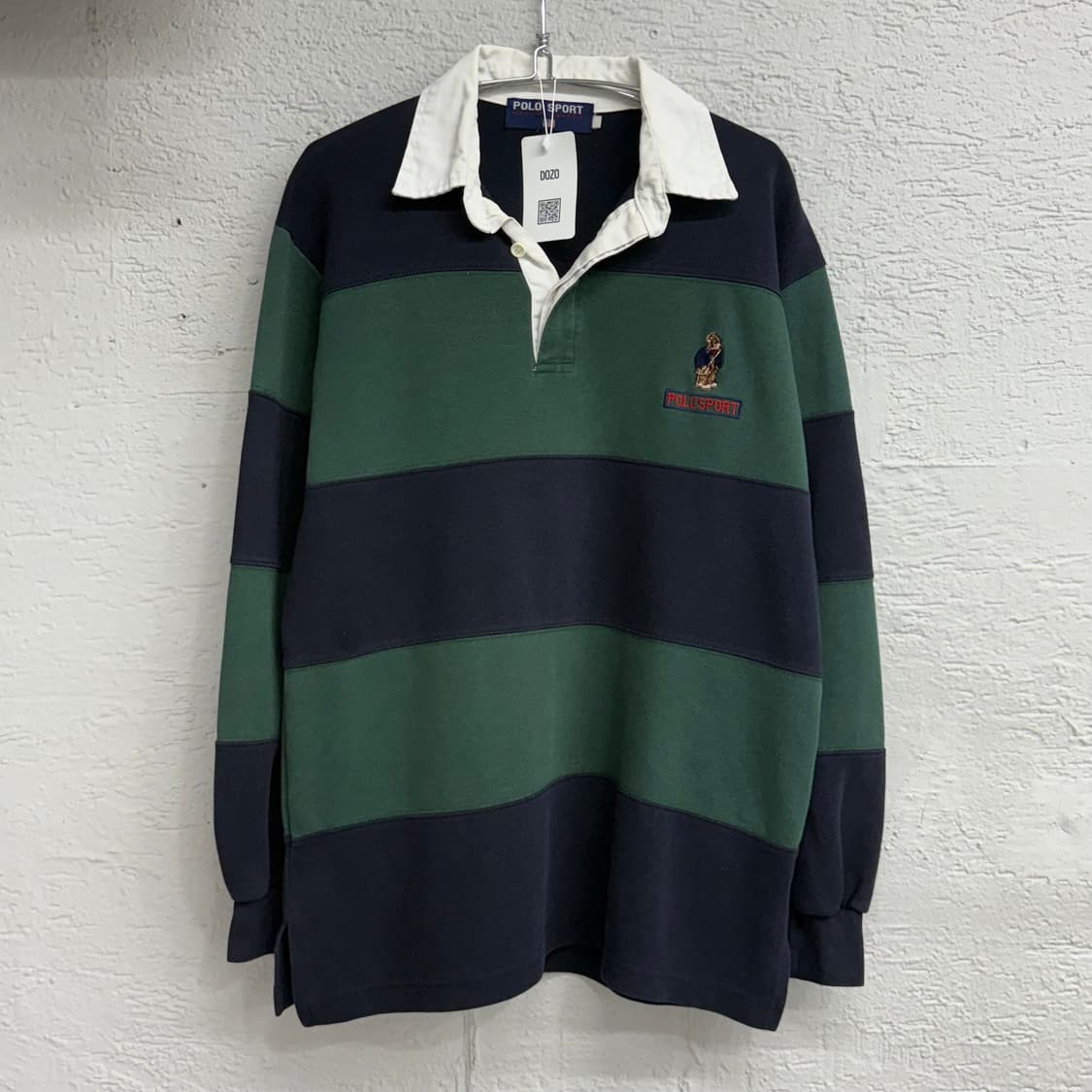 POLO SPORT 00s 베어 스트라이프 카라 럭비 긴팔 티셔츠 상품이미지3