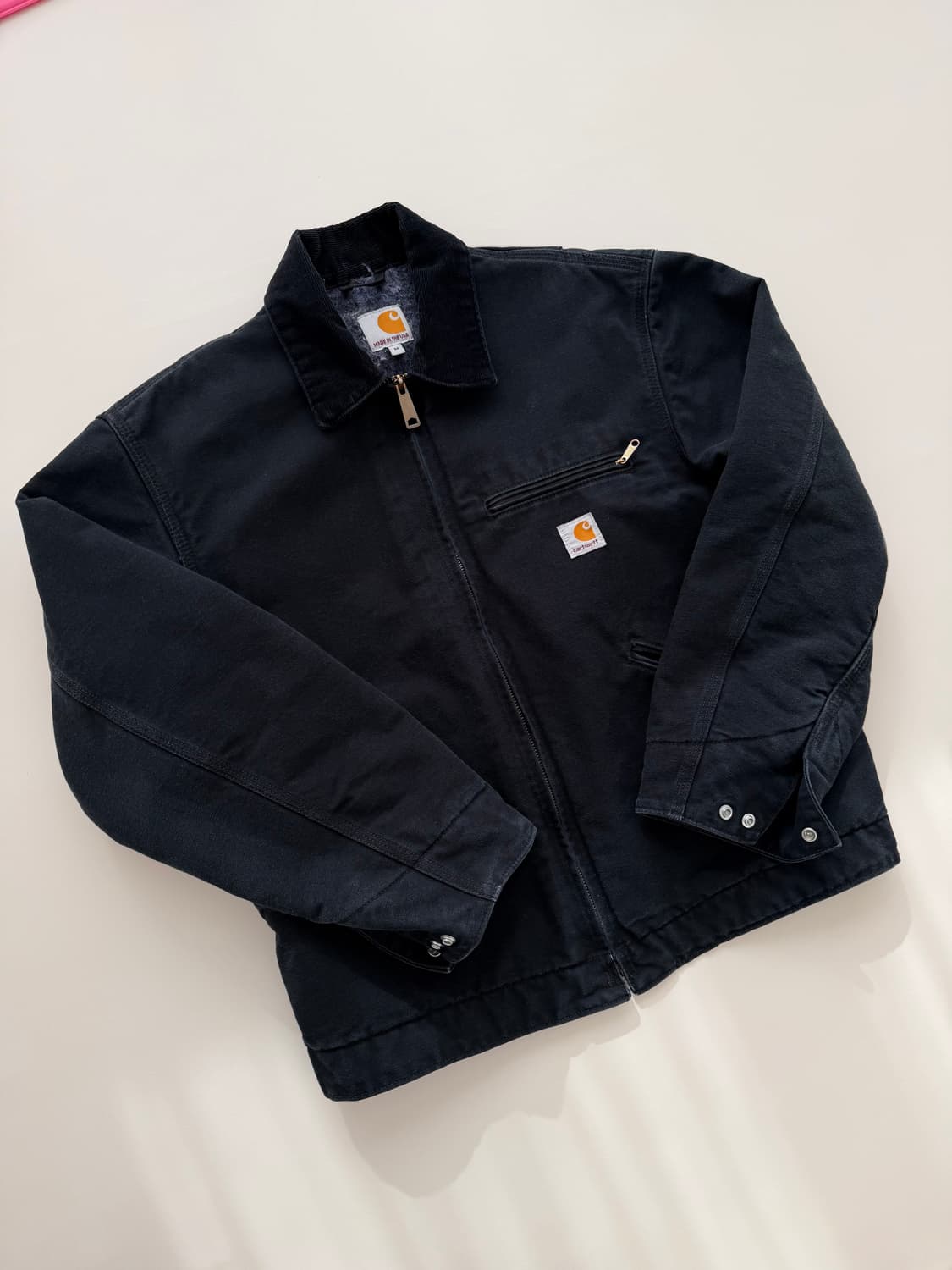 [M] 빈티지 J001 칼하트 디트로이트 자켓 블랙 상품이미지1