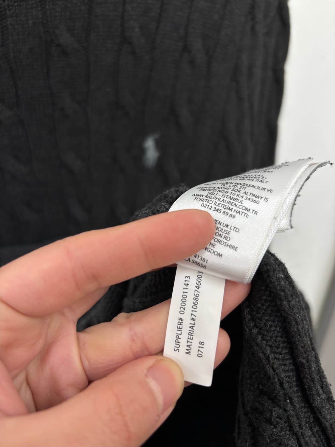 폴로랄프로렌 울 케이블니트 그레이 상품이미지6