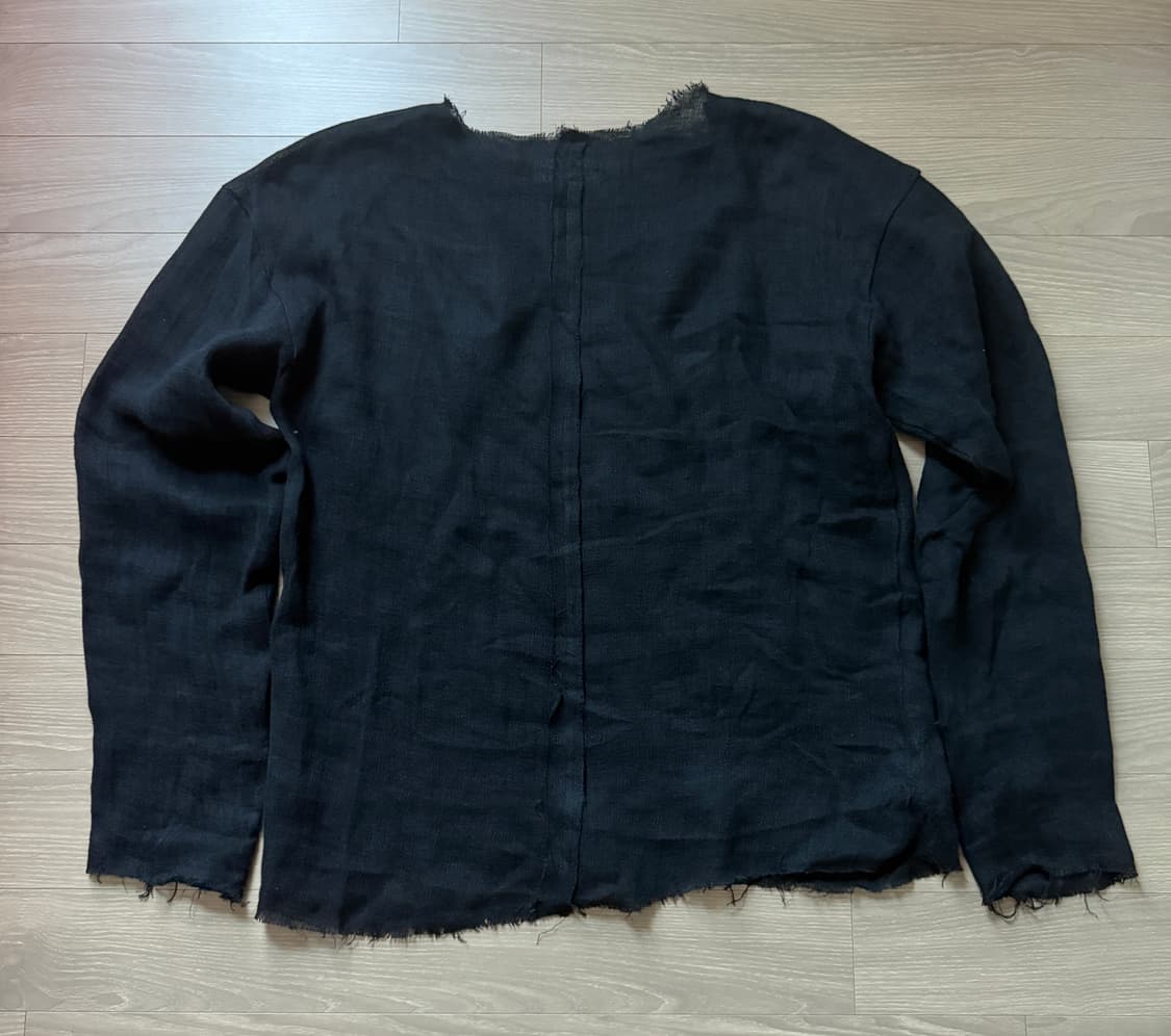 Gauze Linen Longsleeve Black 48 상품이미지2