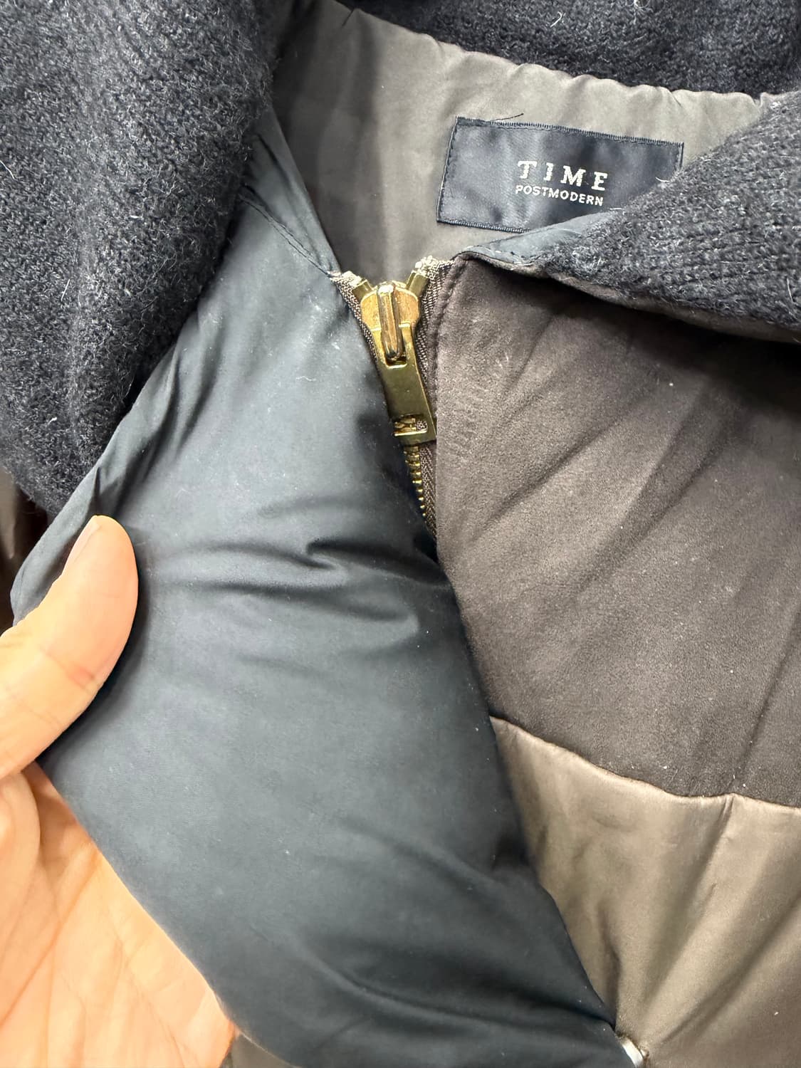 정품) TIME 타임 한섬 브라운 패딩 82 상품이미지4