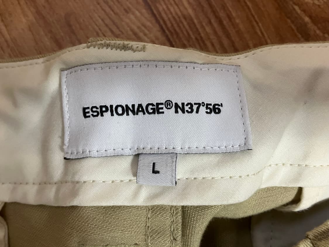 에스피오나지 - 와이드 오피셔 팬츠 (베이지) 상품이미지3