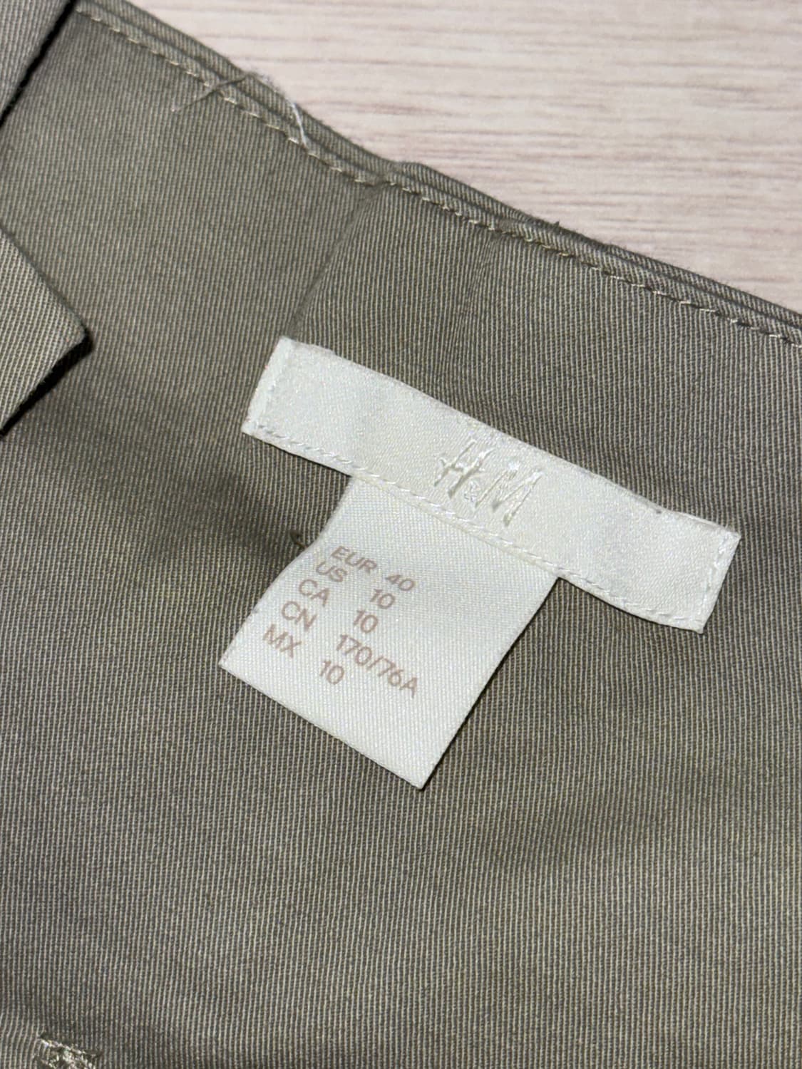 H&M 와이드 면 팬츠 상품이미지3