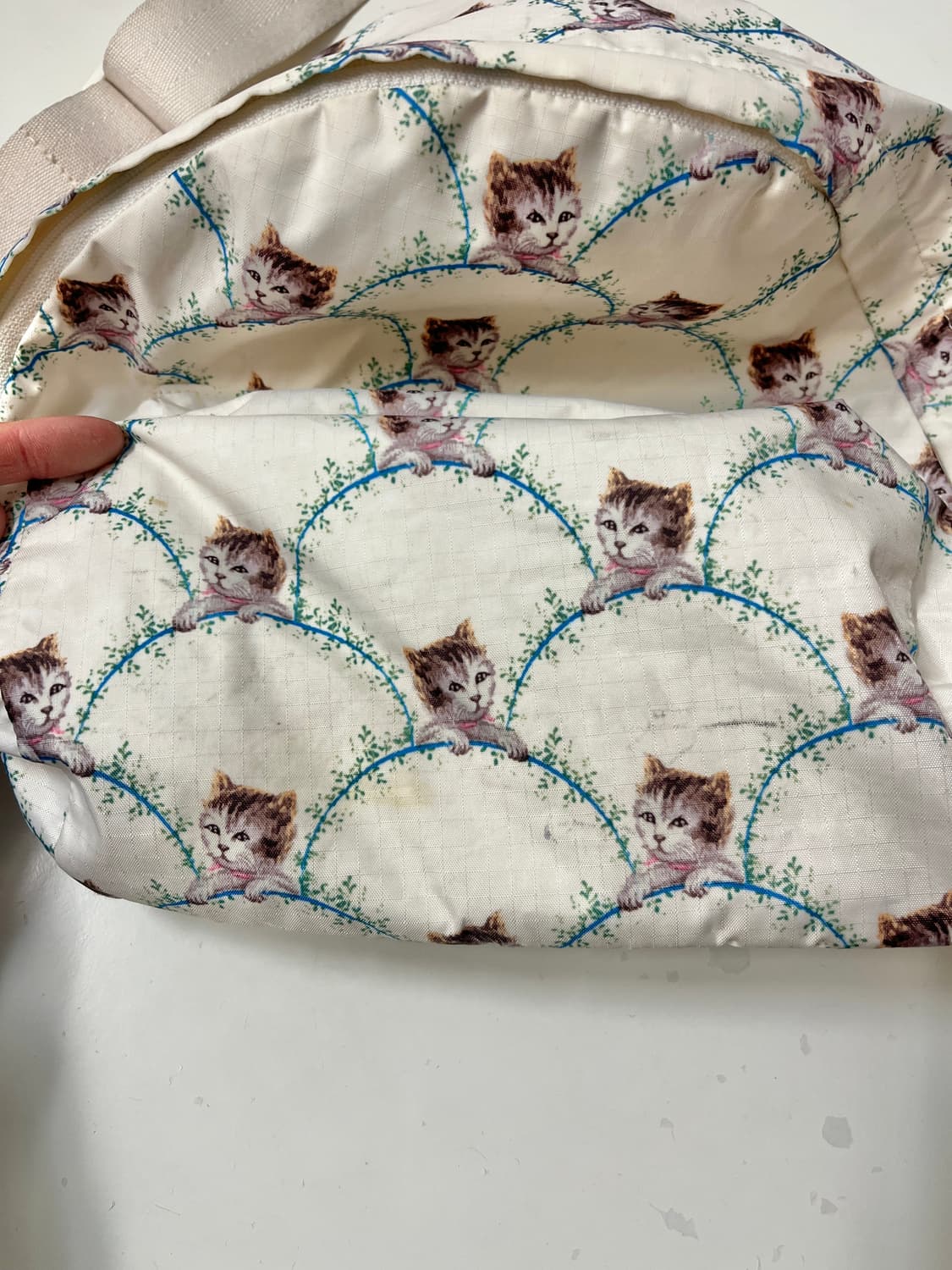 폴앤조 x 레스포삭 고양이 백팩 -아이보리 🍨 상품이미지3