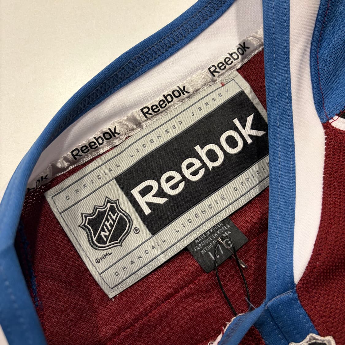 [L] 리복 NHL 올드스쿨 SAKIC 콜로라도 애벌랜치 져지 D85 상품이미지4