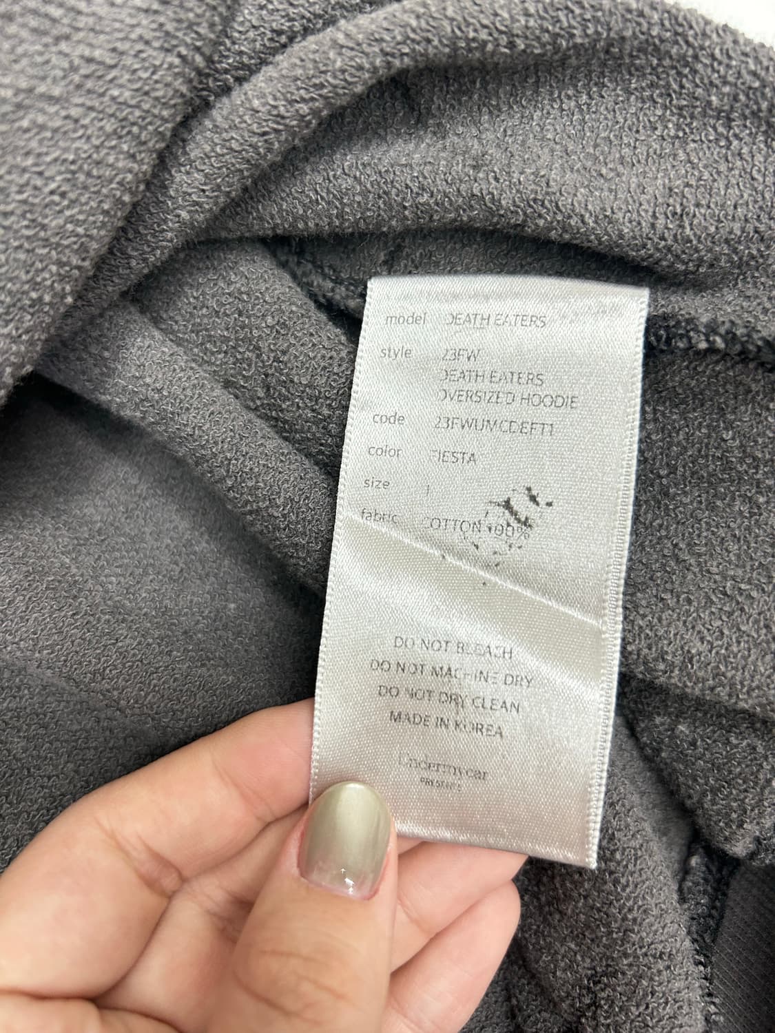 언더마이카 왁스 오버핏 후디 상품이미지5