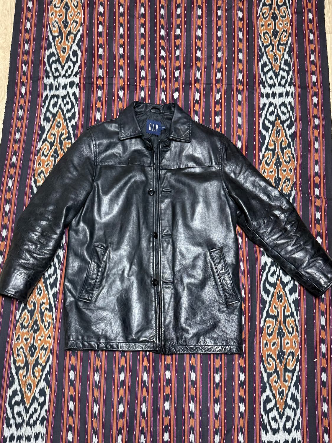 갭 old gap 레더 카코트 s  상품이미지1