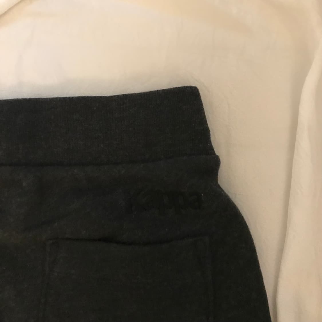 SET🤍Kappa 카파 갸루 딱붙핏 차콜 트레이닝 셋업 상품이미지9