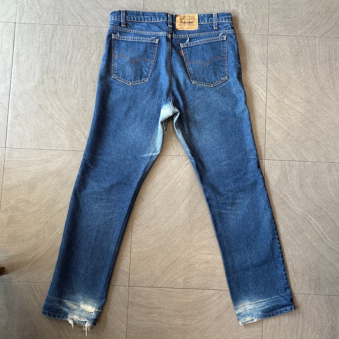 90s Levis 509 orange tap denim pants  상품이미지4
