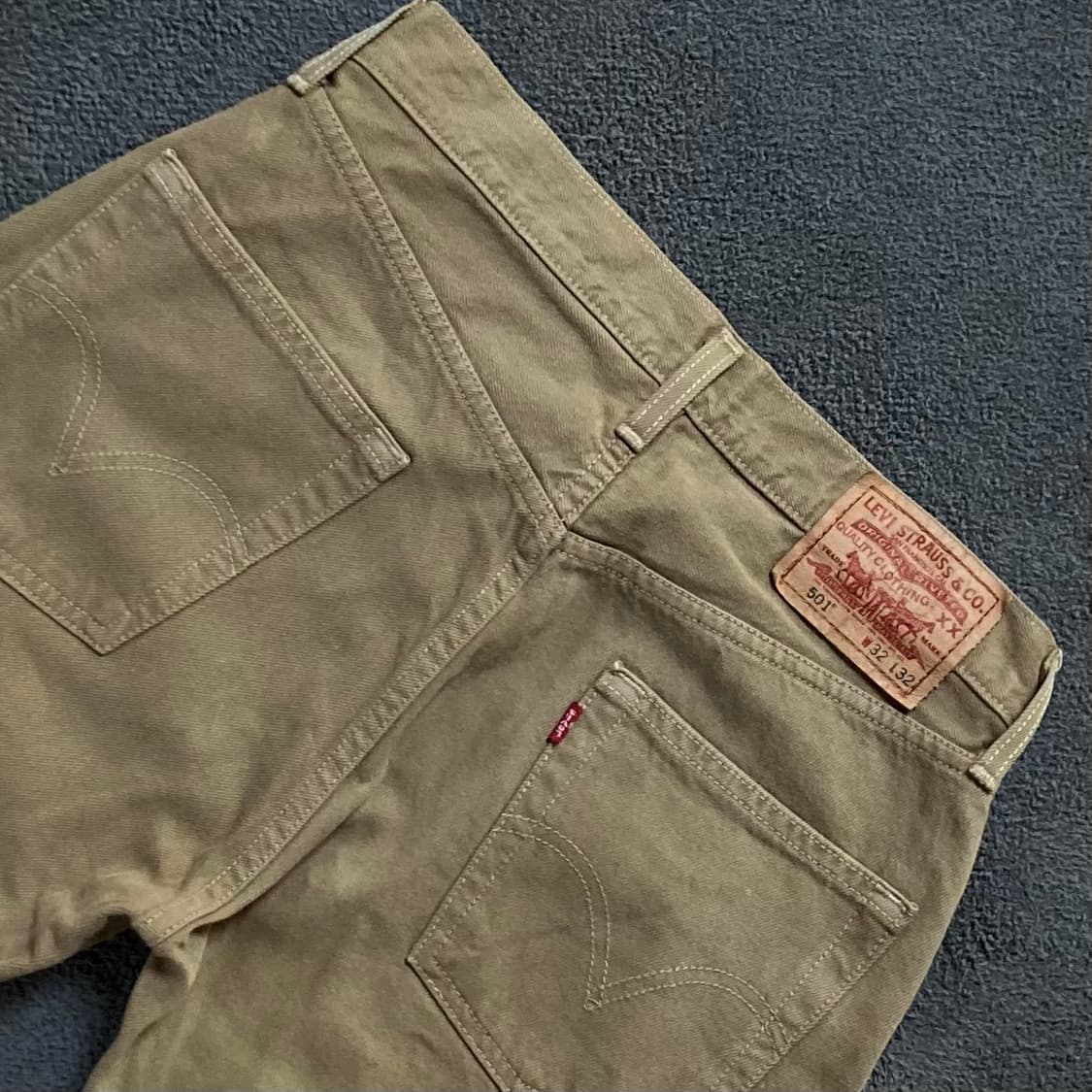 리바이스 501 베이지 데님팬츠 W32 L32 상품이미지4