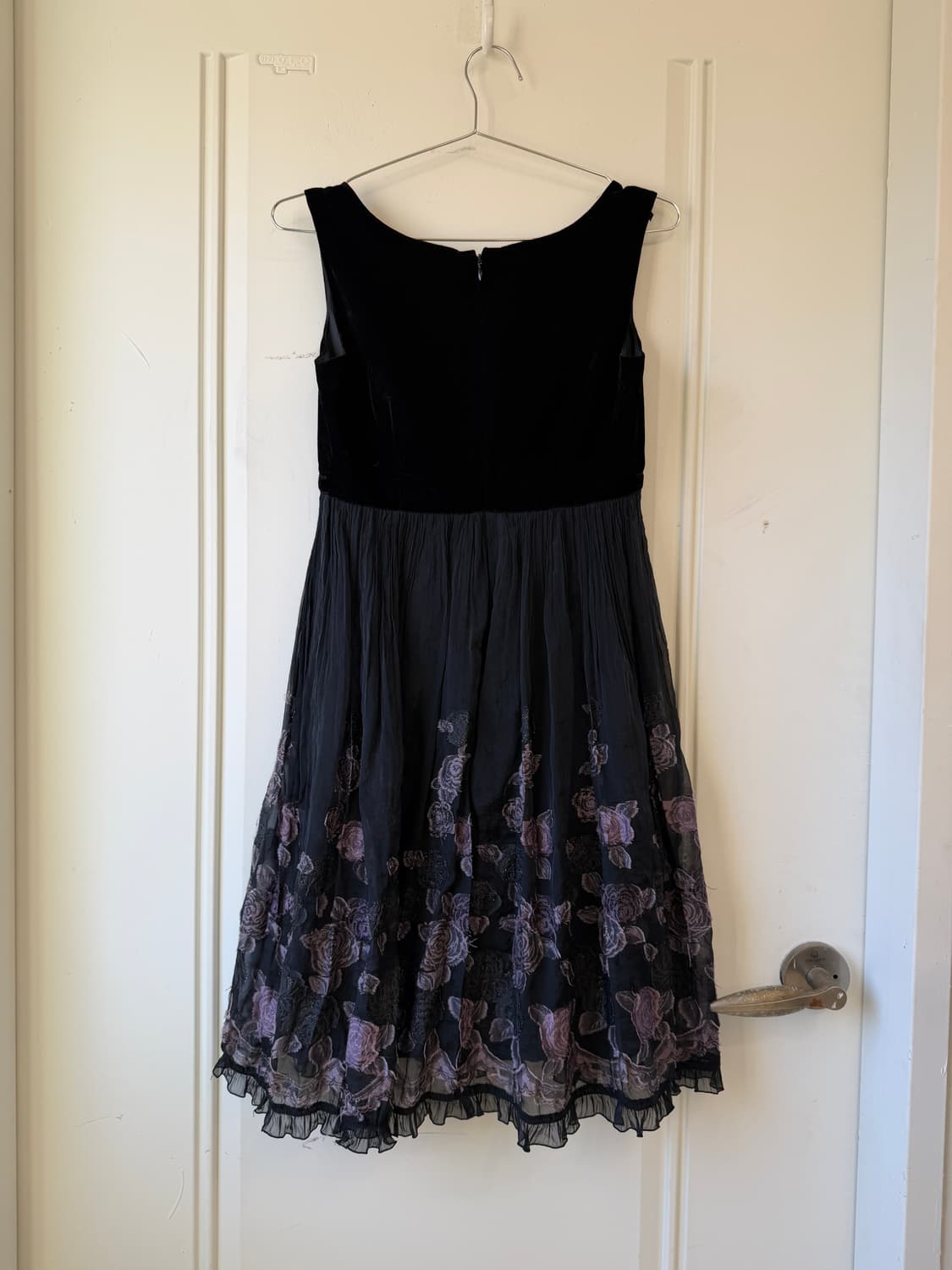 일본빈티지 연말룩 로즈 벨벳 원피스 상품이미지9