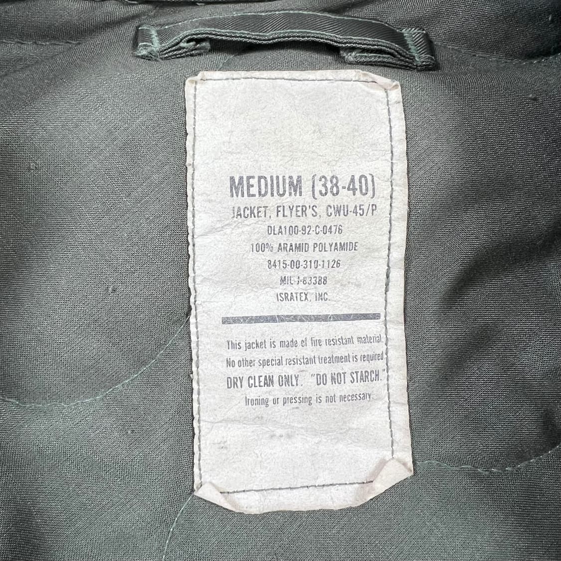 빈티지 CWU-45/P 플라이어 자켓 상품이미지6