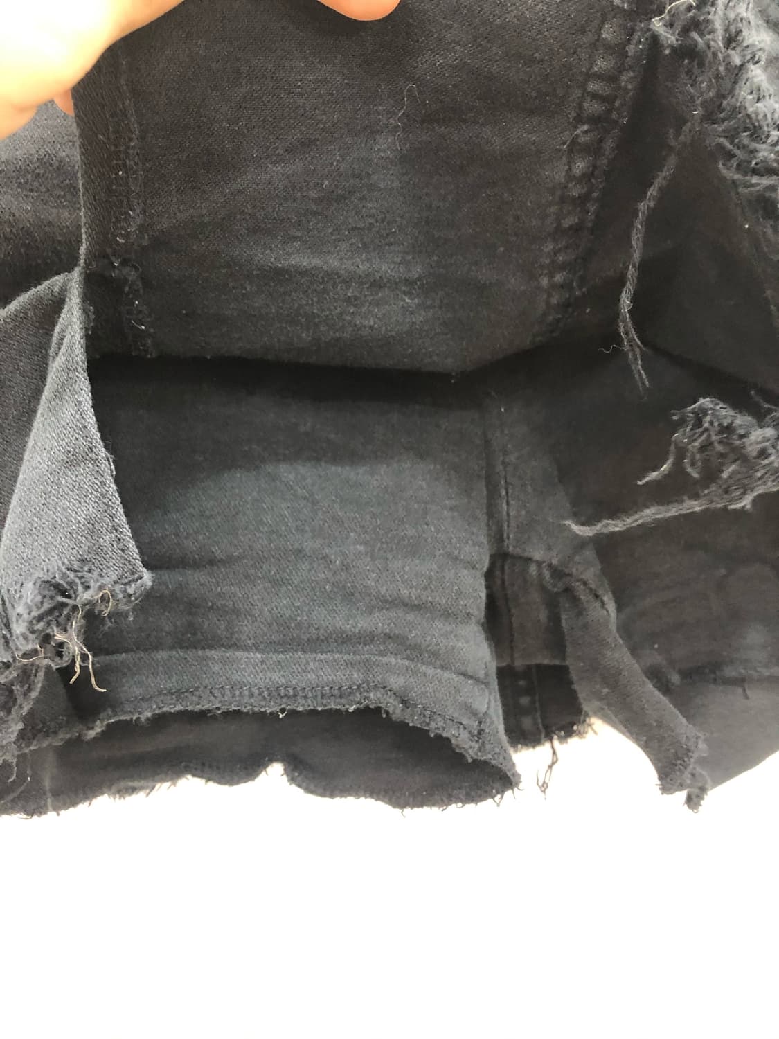 black damage detail mini skirt 상품이미지5