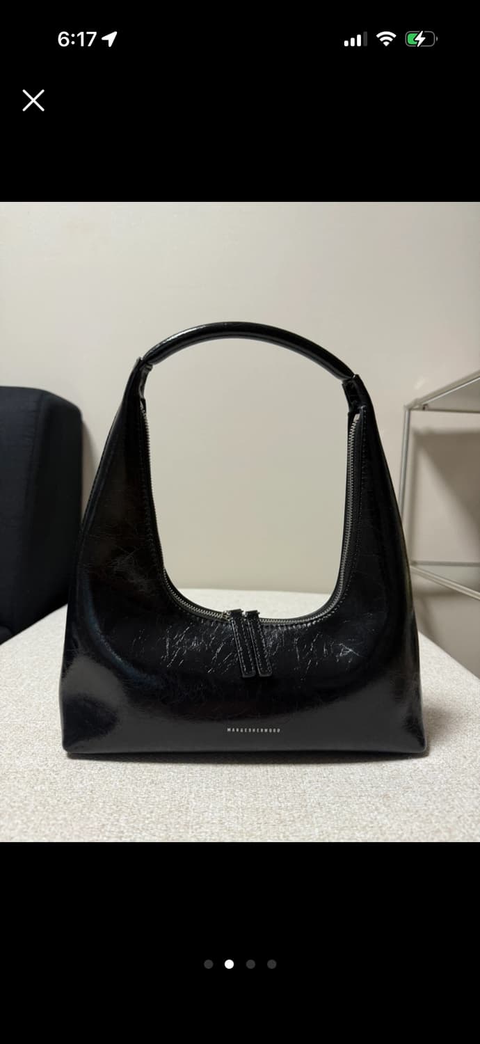 마지셔우드 호보 크링클 숄더백 블랙 상품이미지2