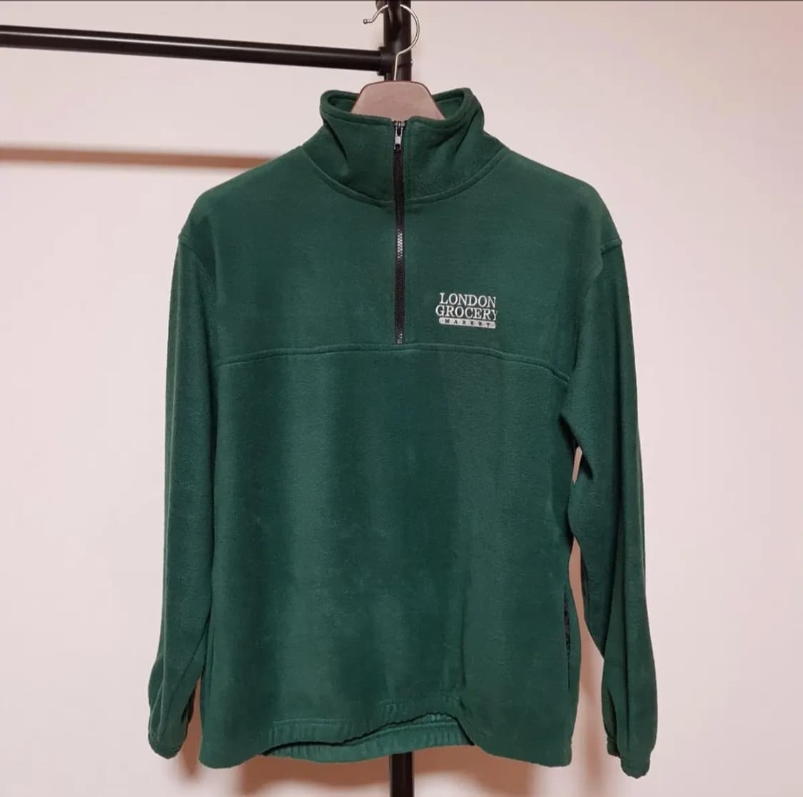 반집업 플리스 그린 런던그로서리마켓 M사이즈 상품이미지2