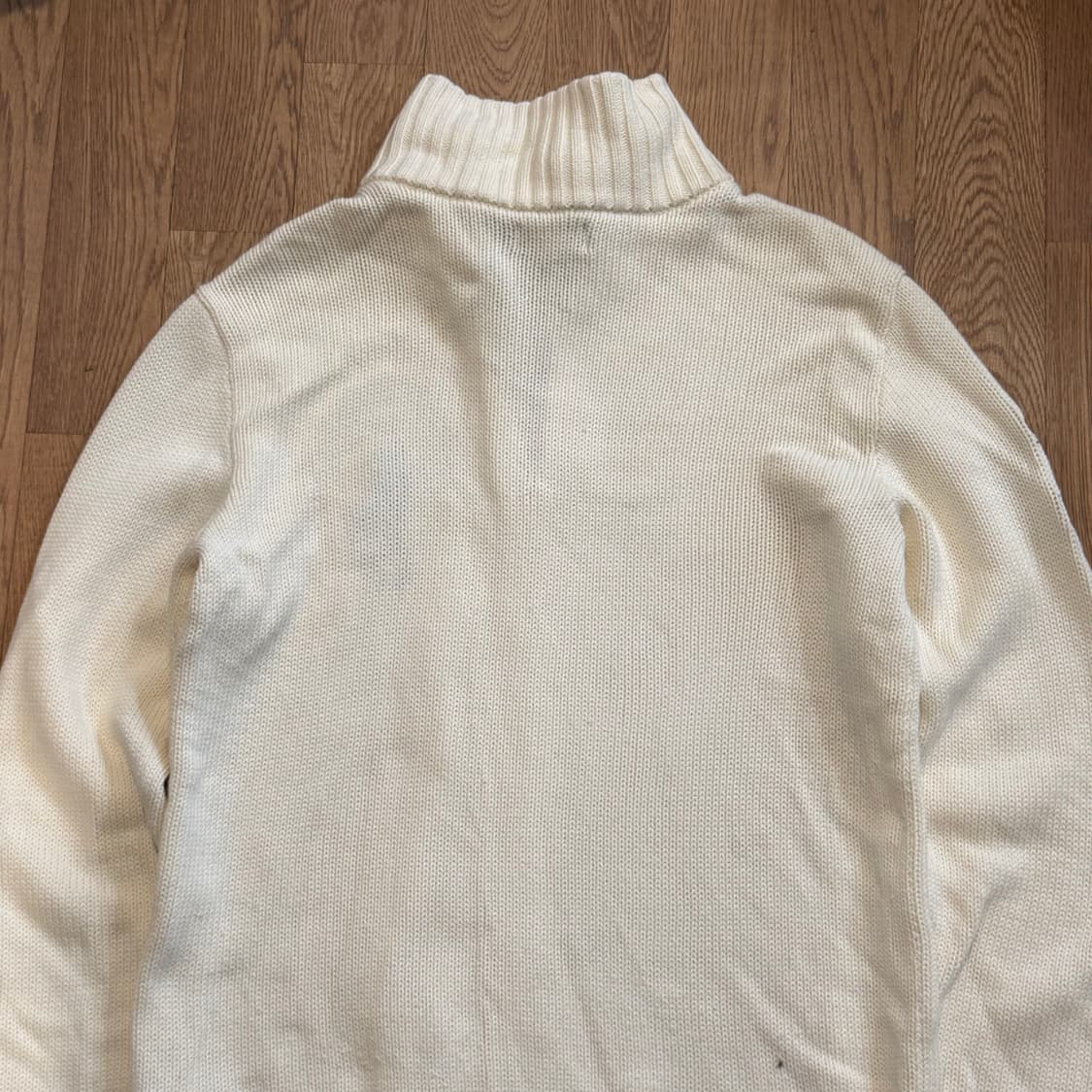 폴로 랄프로렌 빅포니 아이보리 코튼 집업 상품이미지5